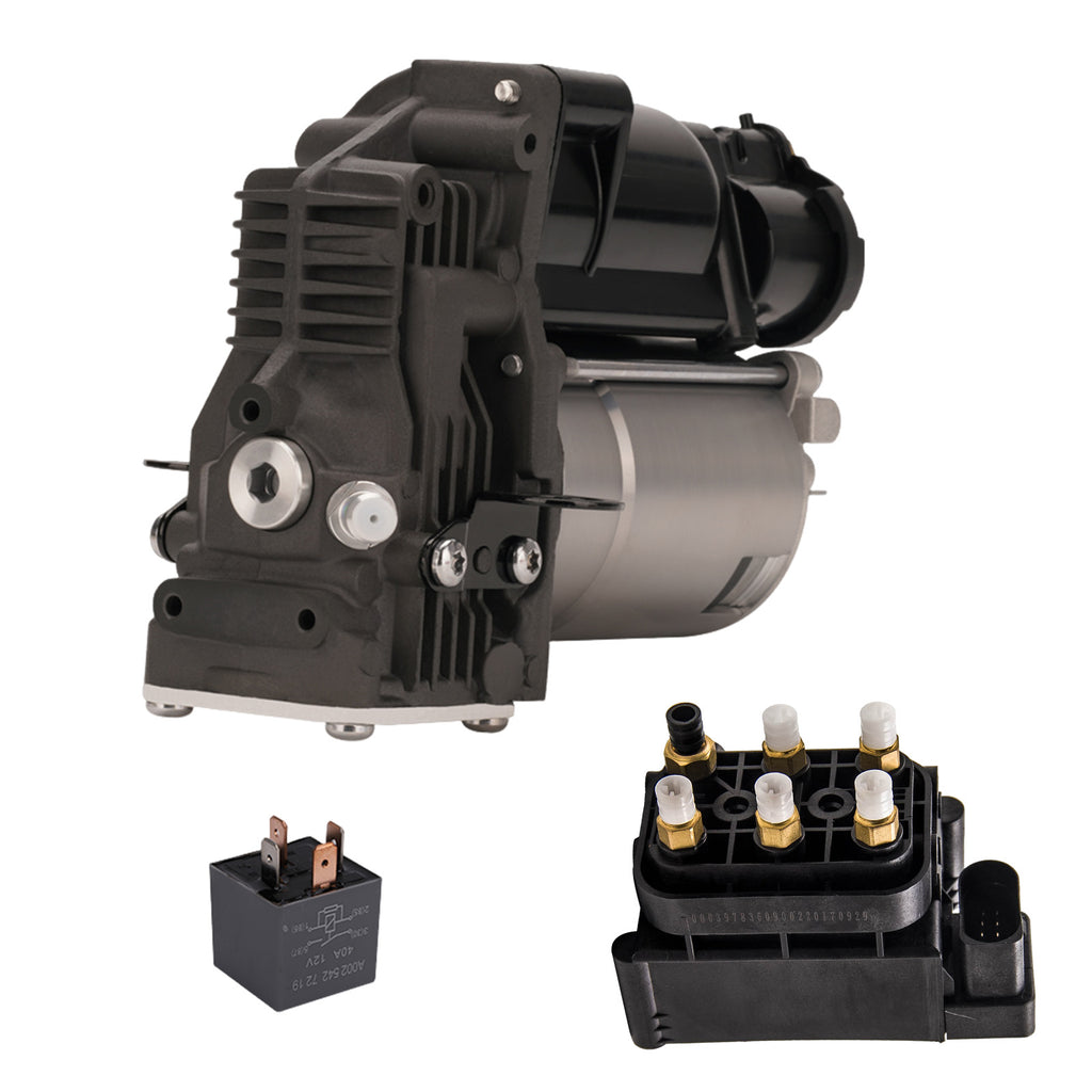 Air Ophanging Compressor Pump + Valve Block geschikt voor Mercedes W221 C216 2213200704