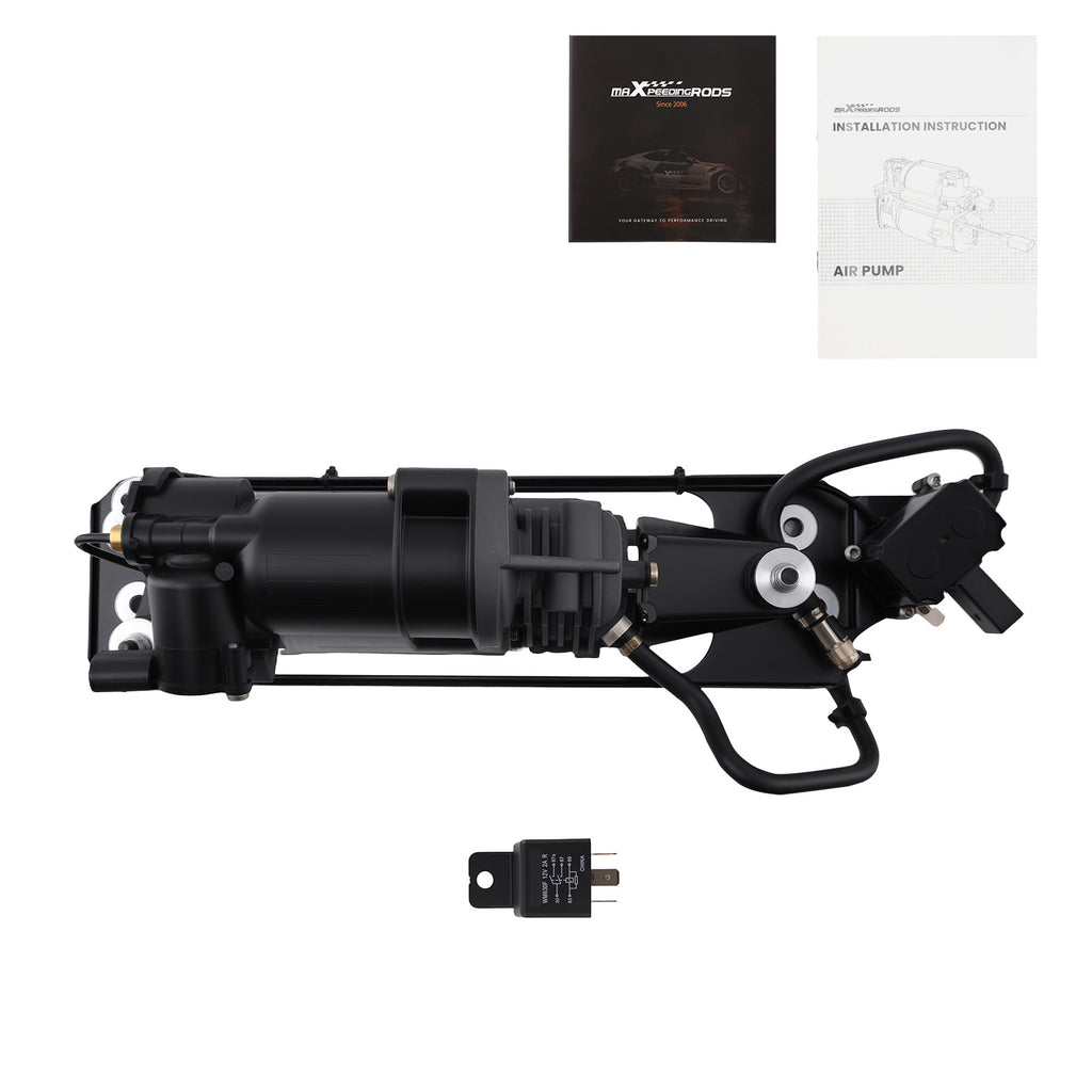 Compresor de suspensión neumática con soporte + bloque de válvulas compatible for BMW 5 E61