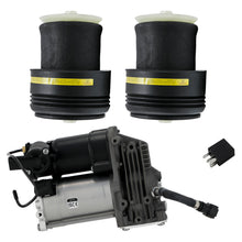 Laad de afbeelding in de galerijviewer, Achter Air Ophanging Compressor Pump + Bellows geschikt voor BMW X5 X6 E70 E72 2007-2013