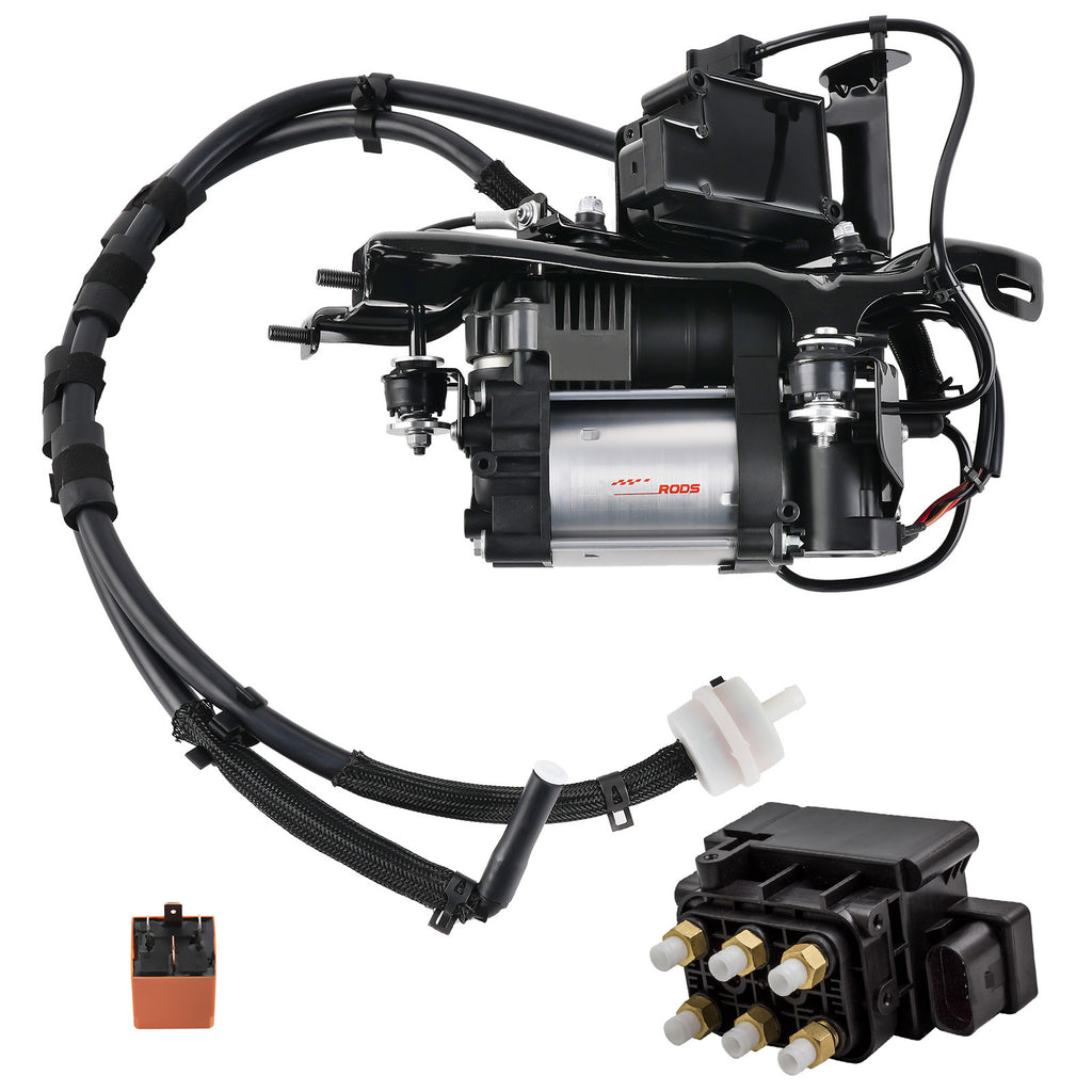 Luftfederung Kompressor + Halterung + Ventil compatible for Jeep Grand Cherokee 68232648AA