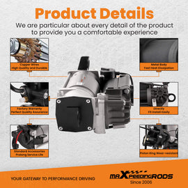 Compressor Air Suspension compatible for Audi A6 A8 V6 compatible for V8 Only for 6-8 Cylinders 4E0616005F