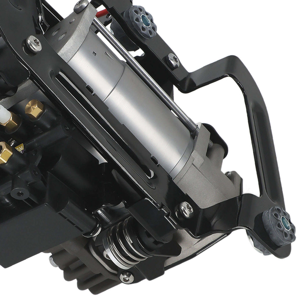 Air Suspension Compressor + Valve Block compatible for BMW 7 Series 740i 750i M760i 16-20