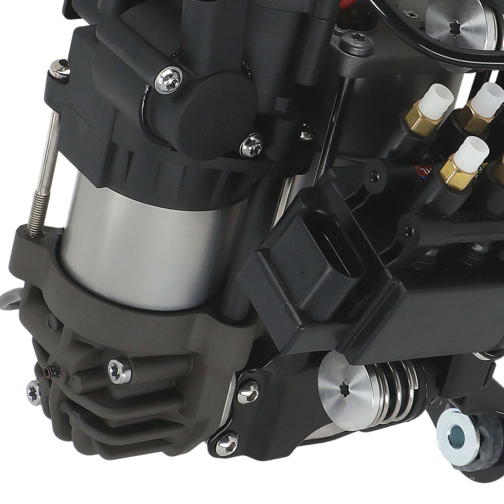 Air Suspension Compressor + Valve Block compatible for BMW 7 Series 740i 750i M760i 16-20