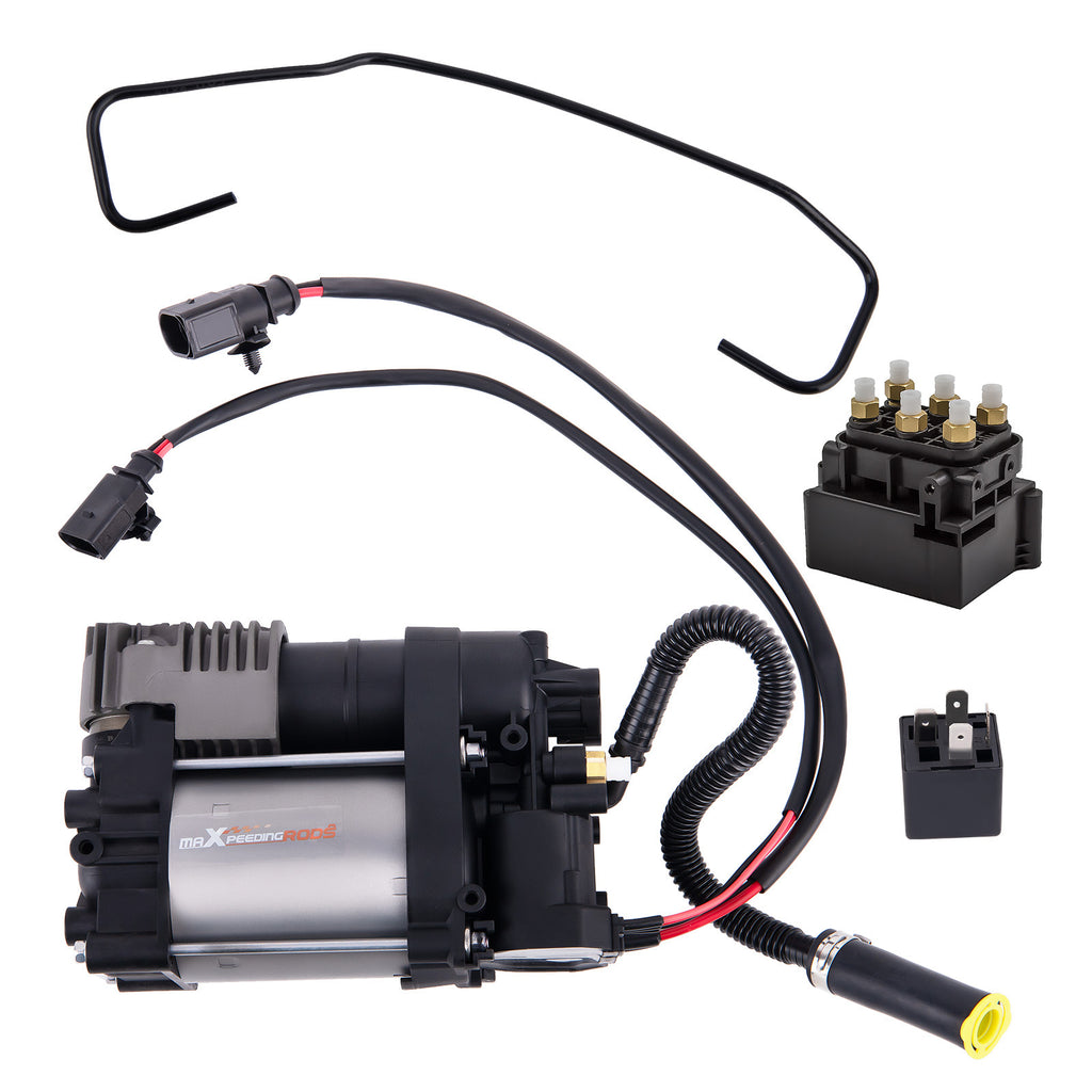 Kompressor Luftfederung mit Ventil compatible for Porsche Cayenne 92A 2011-2018 95835890100
