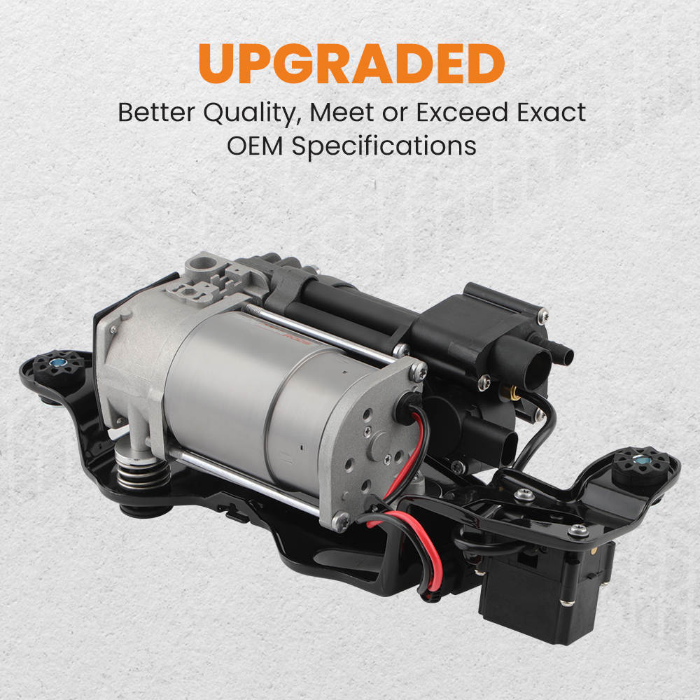 Air Suspension Compressor Pump W/ Valve Block compatible for BMW X5 2014-2018 37206875177