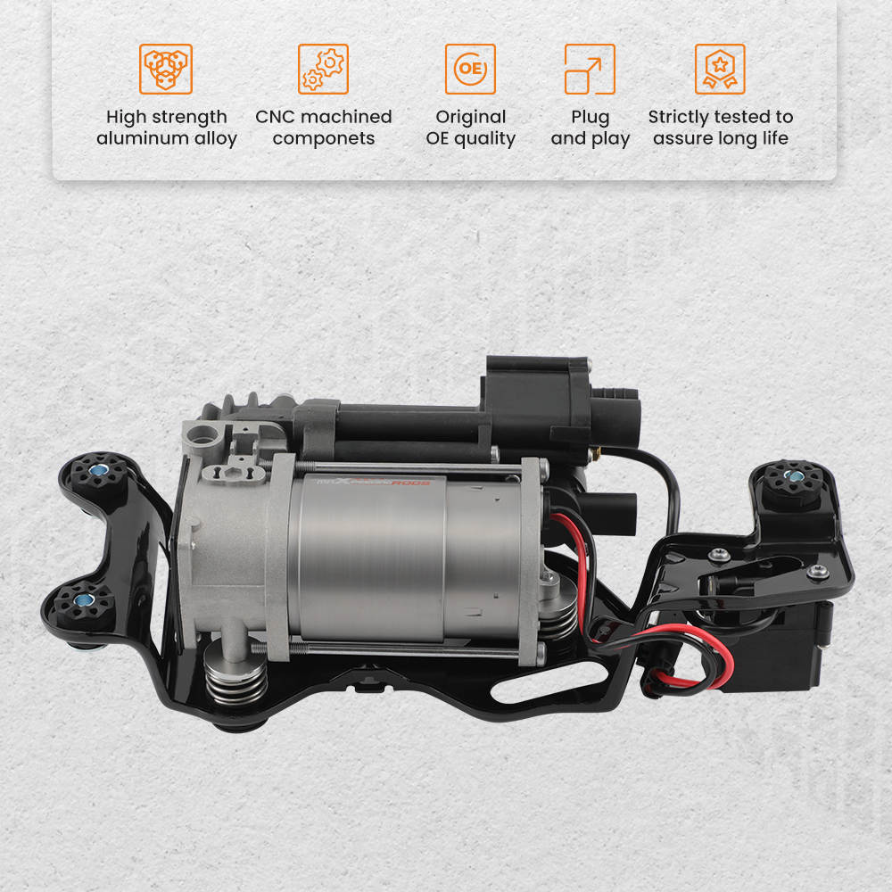 Air Suspension Compressor Pump W/ Valve Block compatible for BMW X5 2014-2018 37206875177