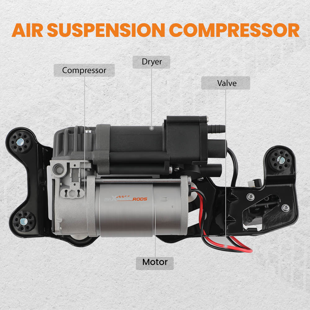 Air Suspension Compressor Pump W/ Valve Block compatible for BMW X5 2014-2018 37206875177
