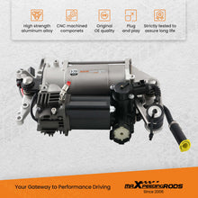 Load image into Gallery viewer, Air Suspension Compressor W/ Bracket compatible for Porsche Cayenne compatible for VW Touareg 7L0616007B