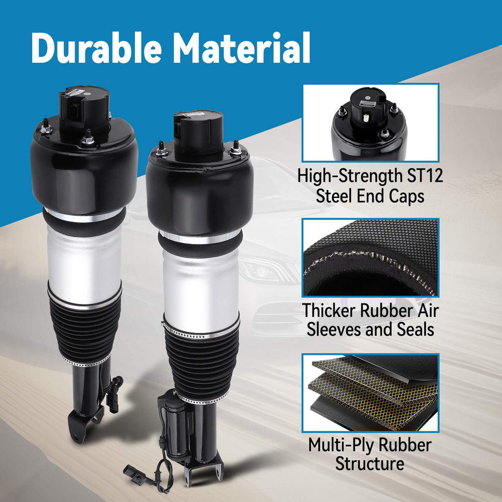 New Front Pair Airmatic Suspension Air Struts compatible for Mercedes E CLS-Class W211 W219