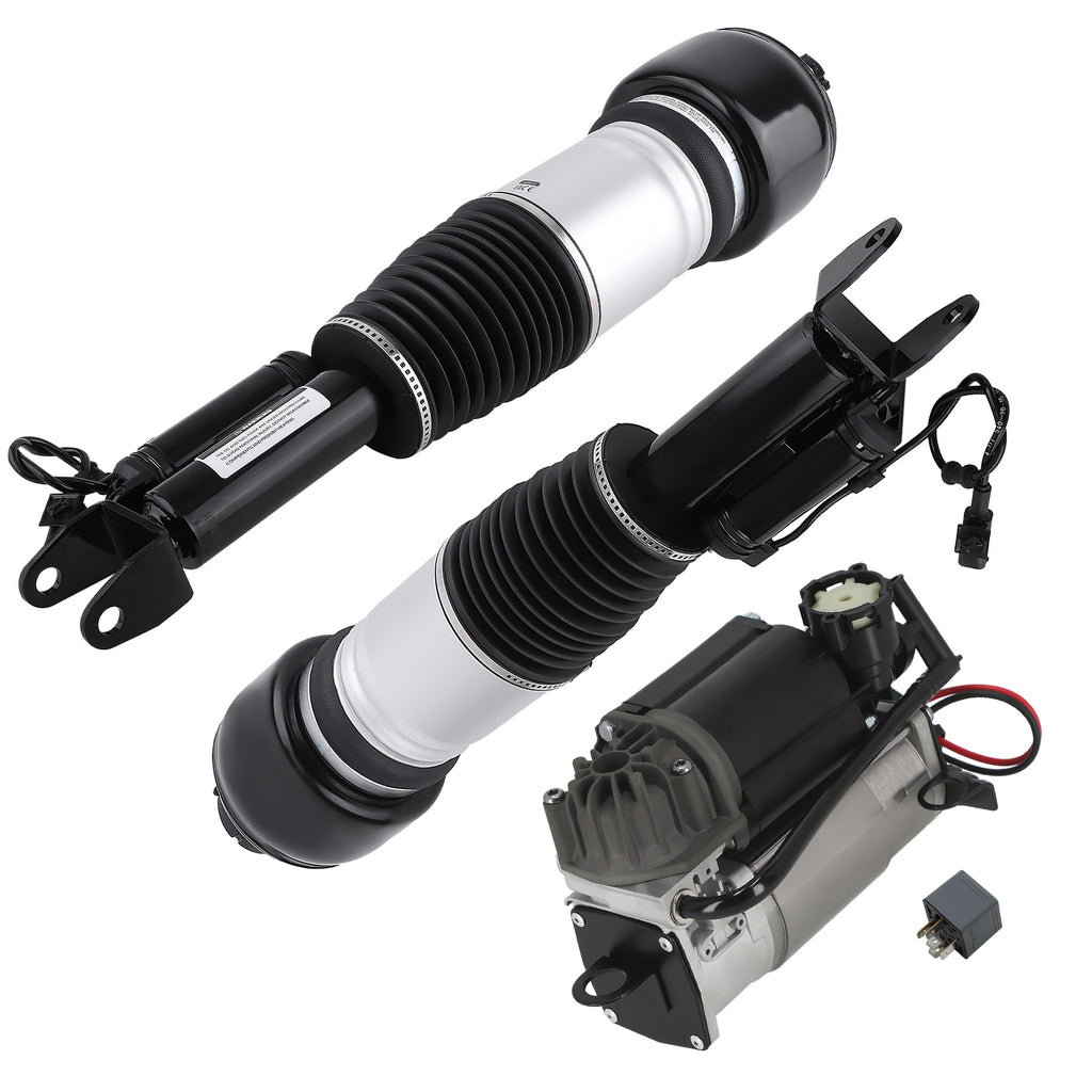 2x Federbein Vorne + Luftfederung Kompressor compatible for Mercedes E-Klasse W211 S211