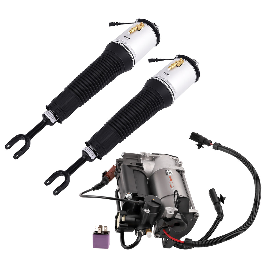 2x Avant Air Suspension Pneumatique compatible for Audi A8 D3 4E 04-10 + 1 compressor New