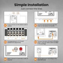Laad de afbeelding in de galerijviewer, 7P 2AATS Automatic Transfer Switch generator rapid supply for power outage