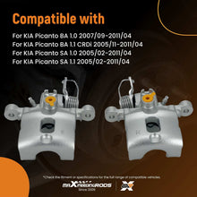 Laad de afbeelding in de galerijviewer, 2x Rear Brake Caliper compatible for KIA Picanto BA SA 2005-2011 58310-07320 58360-07320