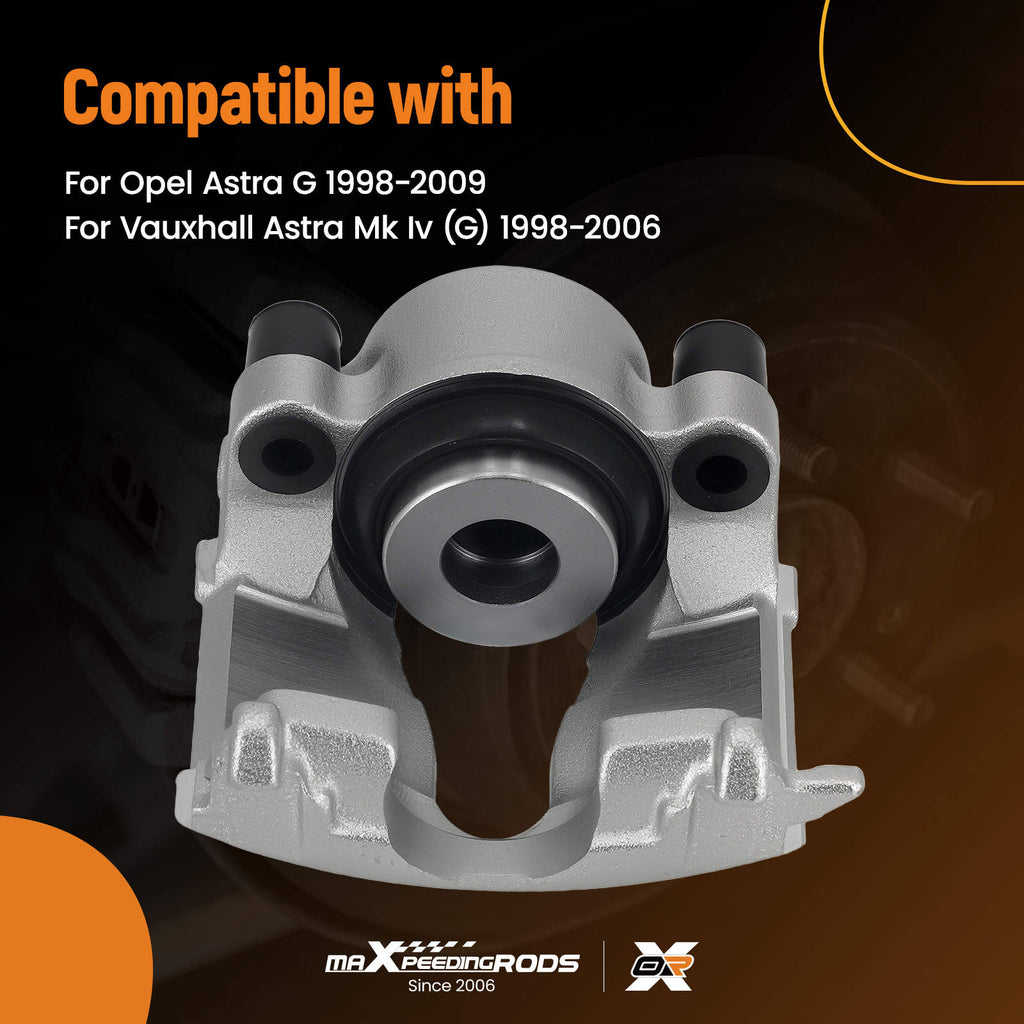Front Left Disc Brake Caliper compatible for Opel Vauxhall Astra MK IV G F70 F35 T98 256mm