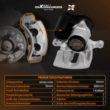 Laad de afbeelding in de galerijviewer, Left Side Brake Caliper compatible for Audi Q3 compatible for VW CC Passat Tiguan 2007-2016 5N0615403X New