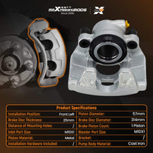 Load image into Gallery viewer, Front Left Brake Caliper compatible for Audi A4 Allroad A5 07-17 8K0615123C 344302 314mm