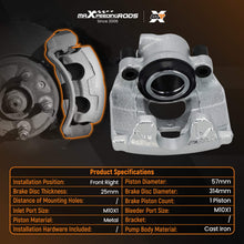 Load image into Gallery viewer, Brake Caliper Right Front compatible for Audi A4 Allroad A5 07-17 8K0615124C 344303 314mm