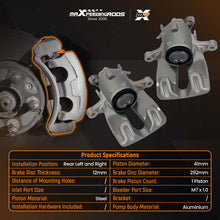 Laad de afbeelding in de galerijviewer, 2x Brake Caliper Rear Left+Right compatible for Vauxhall Insignia Mk I (A) G09 2.0 13390034