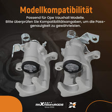 Laad de afbeelding in de galerijviewer, 2x Rear Brake Caliper compatible for Opel Astra H GTC Twintop 2004-2014 93179156 93179157