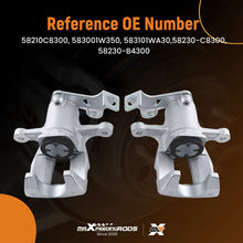 Laad de afbeelding in de galerijviewer, Pair Brake Caliper Rear Left Right compatible for Hyundai i10 1.0 1.2 i20 1.4 58210C8300