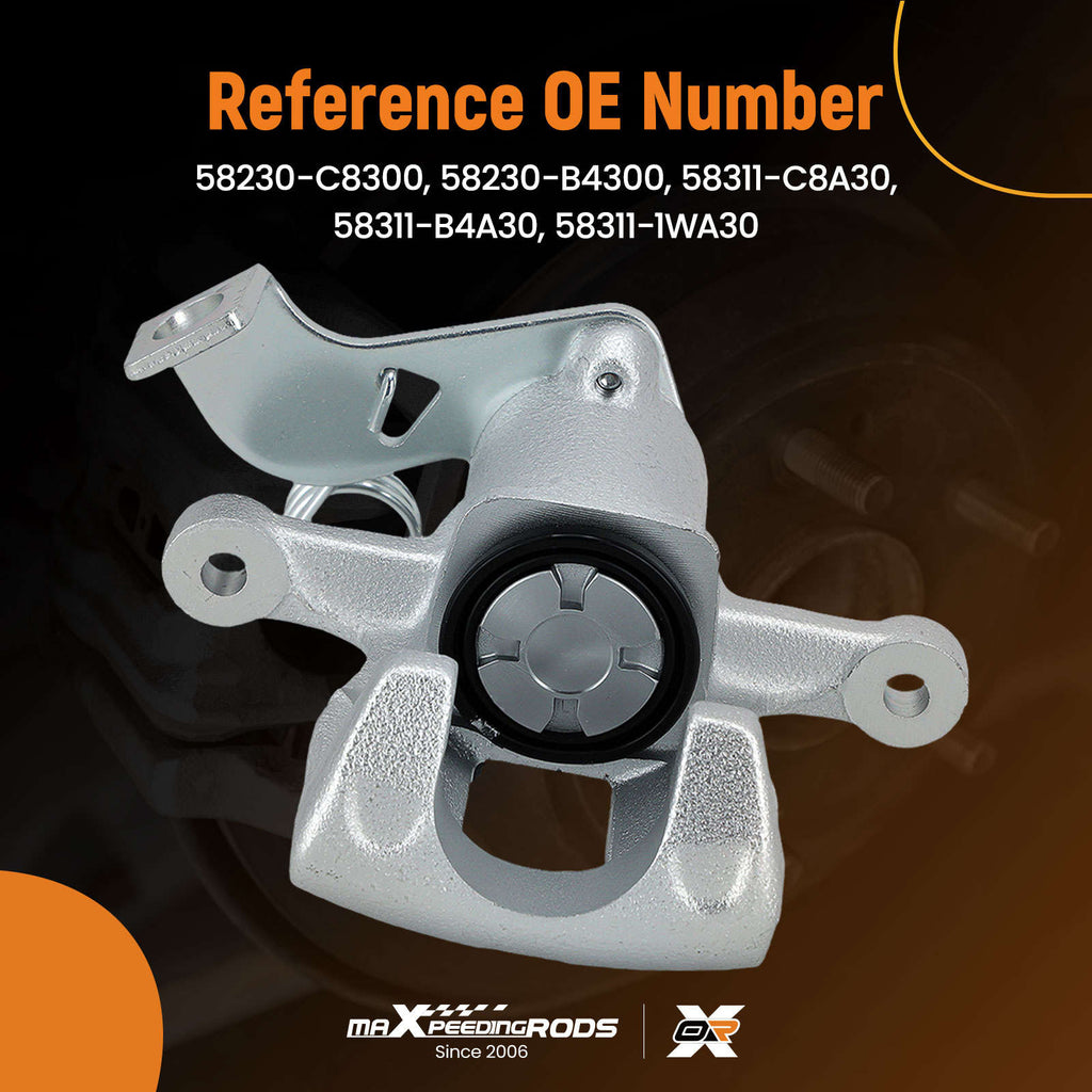Brake Caliper Rear Right compatible for Hyundai i10 i20 1.0 1.2 compatible for Kia Rio 1.1 1.4 CRDi 34mm