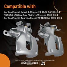 Laad de afbeelding in de galerijviewer, Rear Brake Caliper Pair compatible for Ford Transit MK7 Tourneo 2006-2014 1521632 1433963