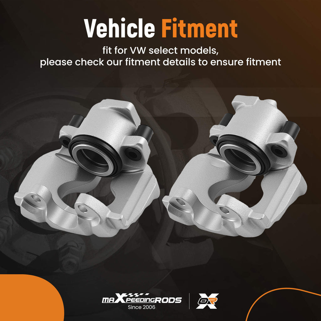 2x Front Brake Caliper compatible for VW Transporter Caravelle T4 90-03 7D0615123 280mm