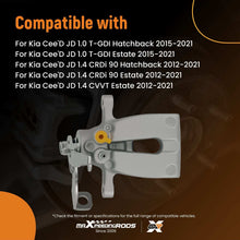 Laad de afbeelding in de galerijviewer, Rear Left Disc Caliper compatible for Kia Ceed Pro Ceed JD 12-On 1.0 1.4 1.6 344982 262mm