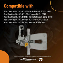 Laad de afbeelding in de galerijviewer, Brake Caliper Rear Right Side compatible for Kia Ceed Pro Ceed JD 1.0 1.4 1.6 2012-On 10mm