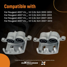 Load image into Gallery viewer, Front L+R Disc Brake Calipers 43mm compatible for Mitsubishi Outlander/Compatible for Peugeot 2001-2013