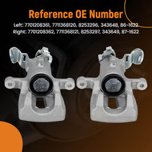 Laad de afbeelding in de galerijviewer, 2x Brake Calipers Rear compatible for Renault Clio MK3 1.1 1.4 1.5 1.6 2.0 05-14 DC73648