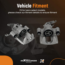 Laad de afbeelding in de galerijviewer, Pair Brake Caliper Rear Left + Right compatible for Iveco Daily Mk3 Mk4 1999-2014 42548181