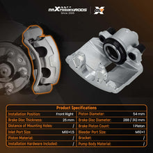 Laad de afbeelding in de galerijviewer, Brake Caliper Front Right compatible for Audi A1 A3 TT 8P1 compatible for Seat Skoda  Compatible for VW Scirocco 137 137
