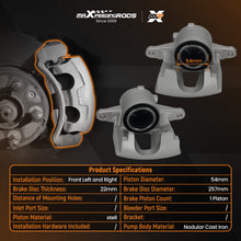 Load image into Gallery viewer, Pair Brake Caliper Front Left Right for compatible for Vauxhall Corsa D 2006-2014 71793194