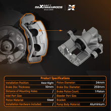 Laad de afbeelding in de galerijviewer, Brake Disc Caliper Right Rear compatible for BMW Mini R50 R52 R53 03-07 34216763730 259mm