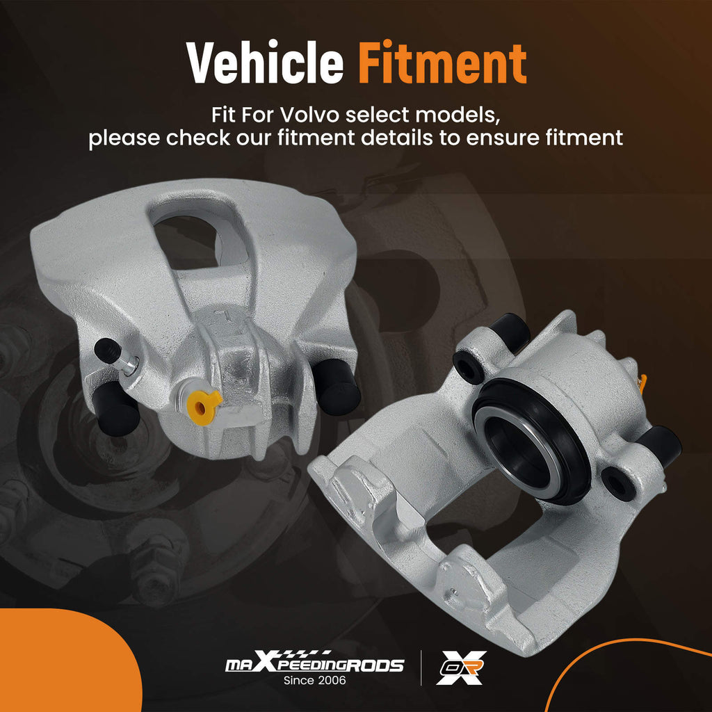 Brake Caliper Front Left Right compatible for Volvo S60 S70 S80 V70 XC70 8602676 304.5mm