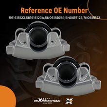 Laad de afbeelding in de galerijviewer, Pair Floating Brake Caliper Front compatible for Audi Q3 compatible for VW Passat Tiguan 2007- Sharan 2010