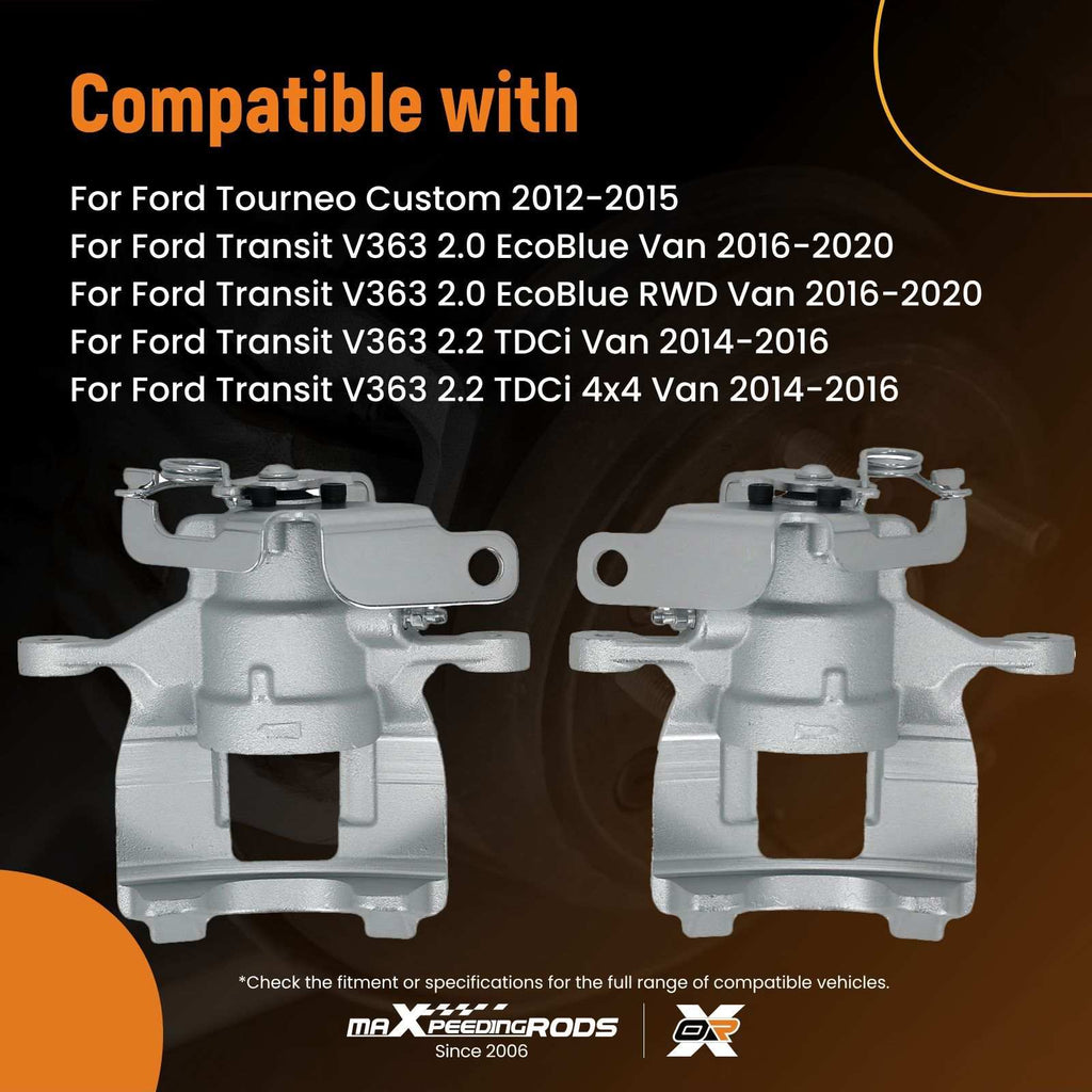 2x Floating Brake Caliper Rear compatible for Ford Transit Custom V362 Transit V363 2.0 2.2