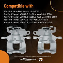 Laad de afbeelding in de galerijviewer, 2x Floating Brake Caliper Rear compatible for Ford Transit Custom V362 Transit V363 2.0 2.2