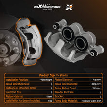 Load image into Gallery viewer, Front Right Disc Brake Caliper compatible for Mercedes-Benz Vito Mixto W639 344419 300mm
