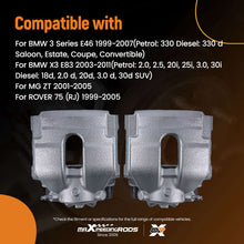Laad de afbeelding in de galerijviewer, Pair Front Left Right Brake Caliper compatible for MG ZT 2001-2005 compatible for ROVER 75 (RJ) 1999-2005