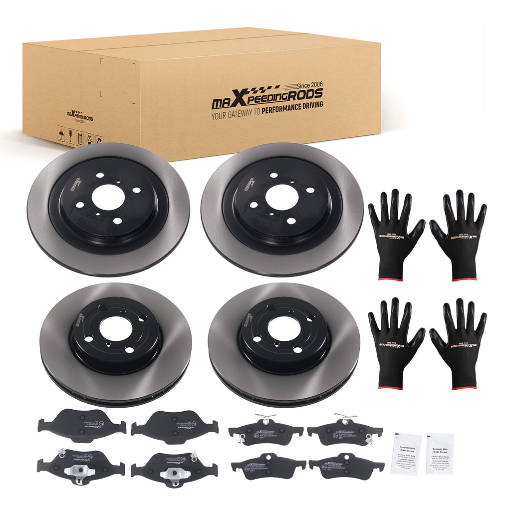 Voor Achter Brake Discs Pads Kit geschikt voor Toyota Yaris P9 1.33 VVT-i 09-11 424310D120