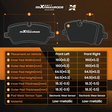Load image into Gallery viewer, Front Brake Discs and Pads compatible for VW Golf VII Estate BA5 2013-2020 09914511