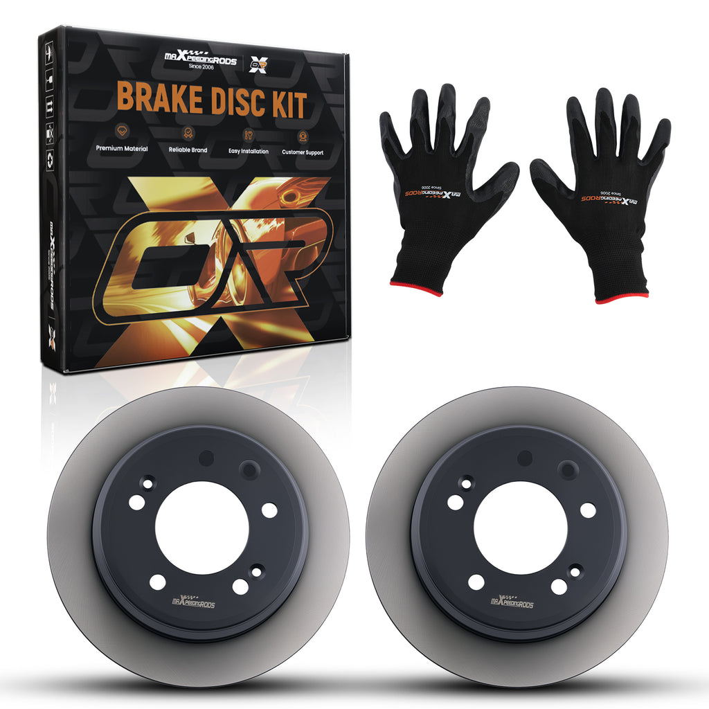Pair Achter Brake Discs LeftRight geschikt voor Hyundai i30 FD 2007-2011 584111H300 10mm
