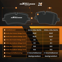 Laad de afbeelding in de galerijviewer, Brake Discs Pads Rear compatible for Kia Ceed ED 1.6 CRDi 115 128 2006-2012