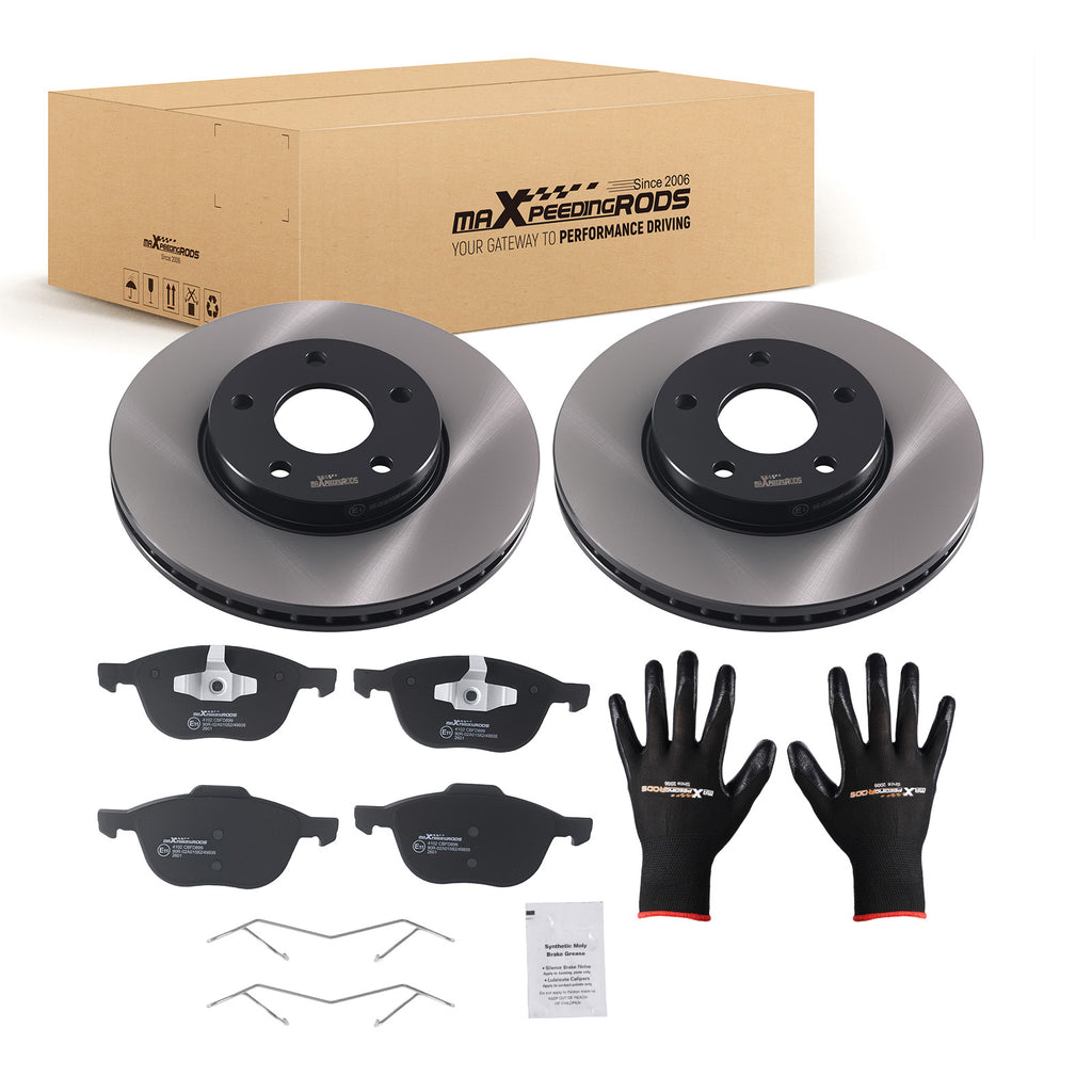 Voor Brake Discs Pads Kit geschikt voor Ford Focus Estate Van 2004-2011 1223665