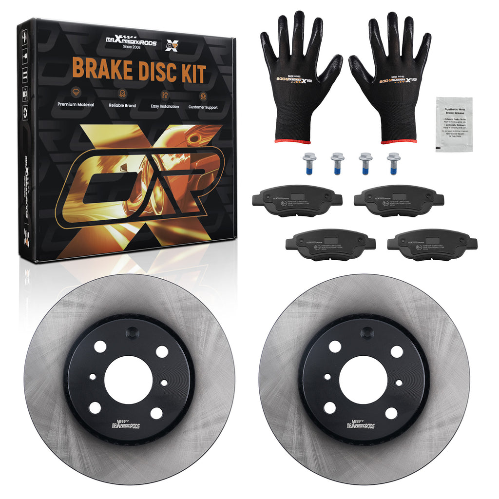 Brake DiscsBrake Pads Voor 247mm geschikt voor Citroën C1 PM, PN 2005-2014 424955