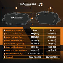Load image into Gallery viewer, Front Rear Brake Discs and Pads compatible for Audi A3 2003-2013 1K0615301AC 1J0698151E