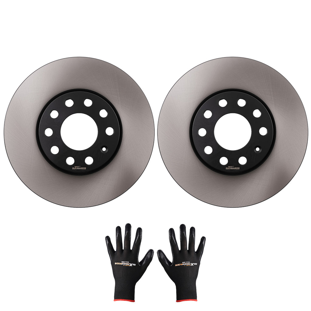 Pair Voor Brake Discs LeftRight geschikt voor Audi A4 A6 100 90-2008 4A0615301C 288mm