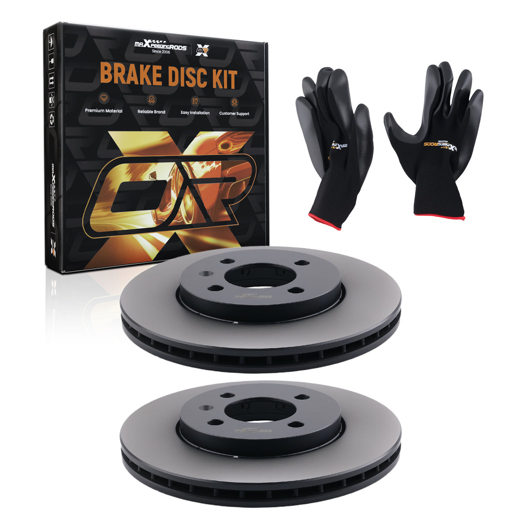 Pair Voor Brake Discs LeftRight geschikt voor Seat Mii geschikt voor Skoda Citigo geschikt voor VW UP 1S0615301